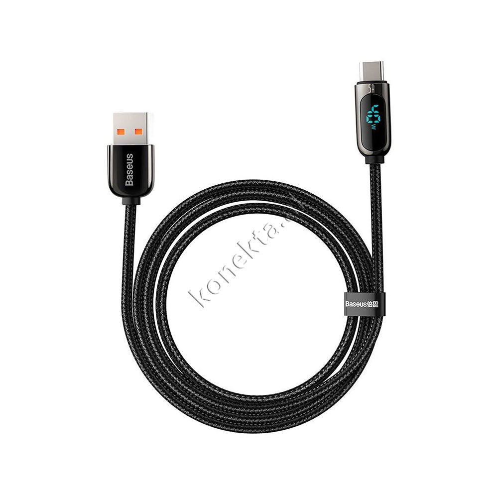 Baseus Fast Charge 5A Cable, 1m, Black - Thumbnail 4