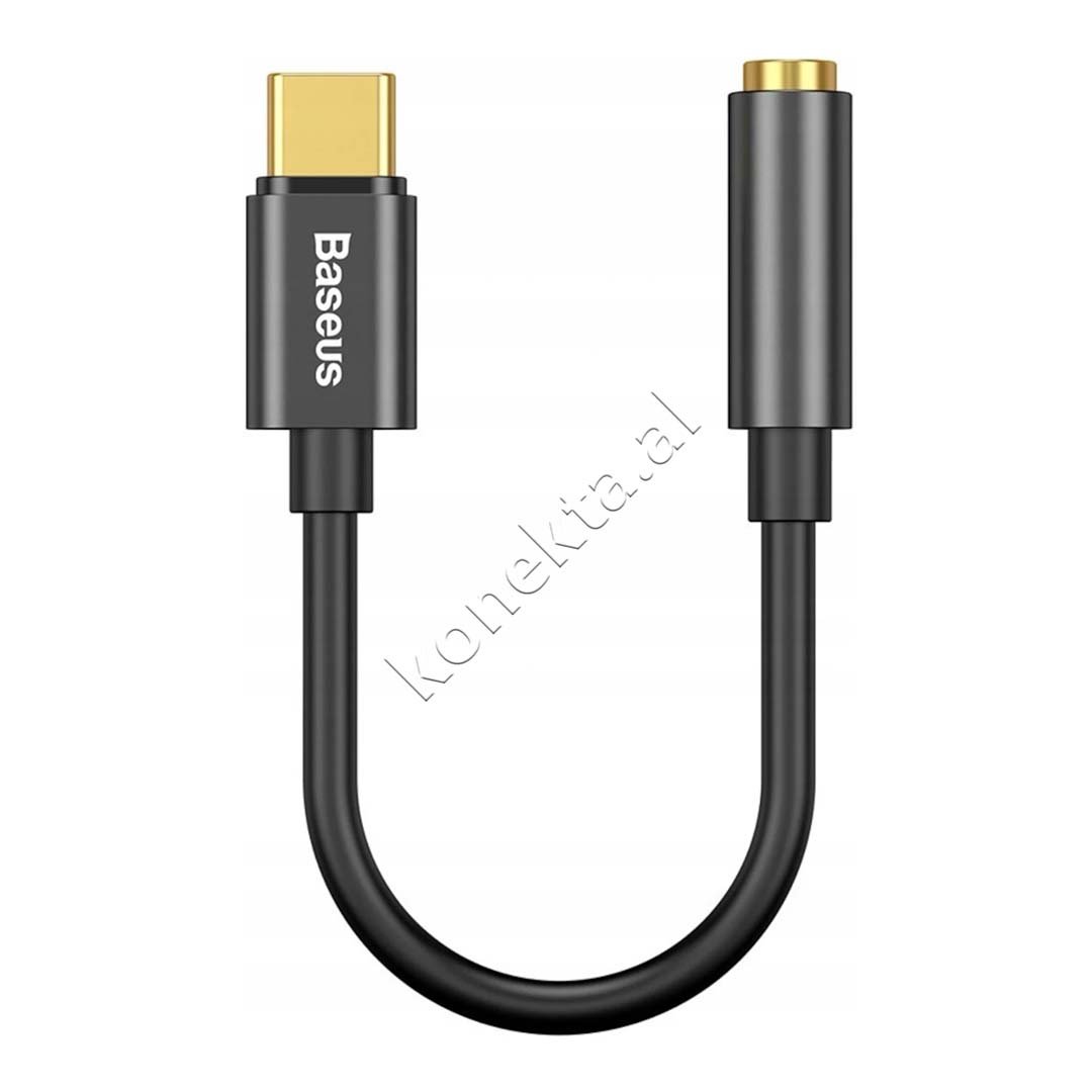 Baseus Type-C to AUX Female Adapter, Black - Image 1