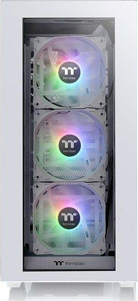 Thermaltake Divider 300 TG Snow Case, ARGB, Midi Tower - Thumbnail 5