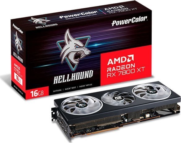Power Color Hellhound Radeon RX 7800 XT 16GB GDDR6 Graphics Card - Image 1