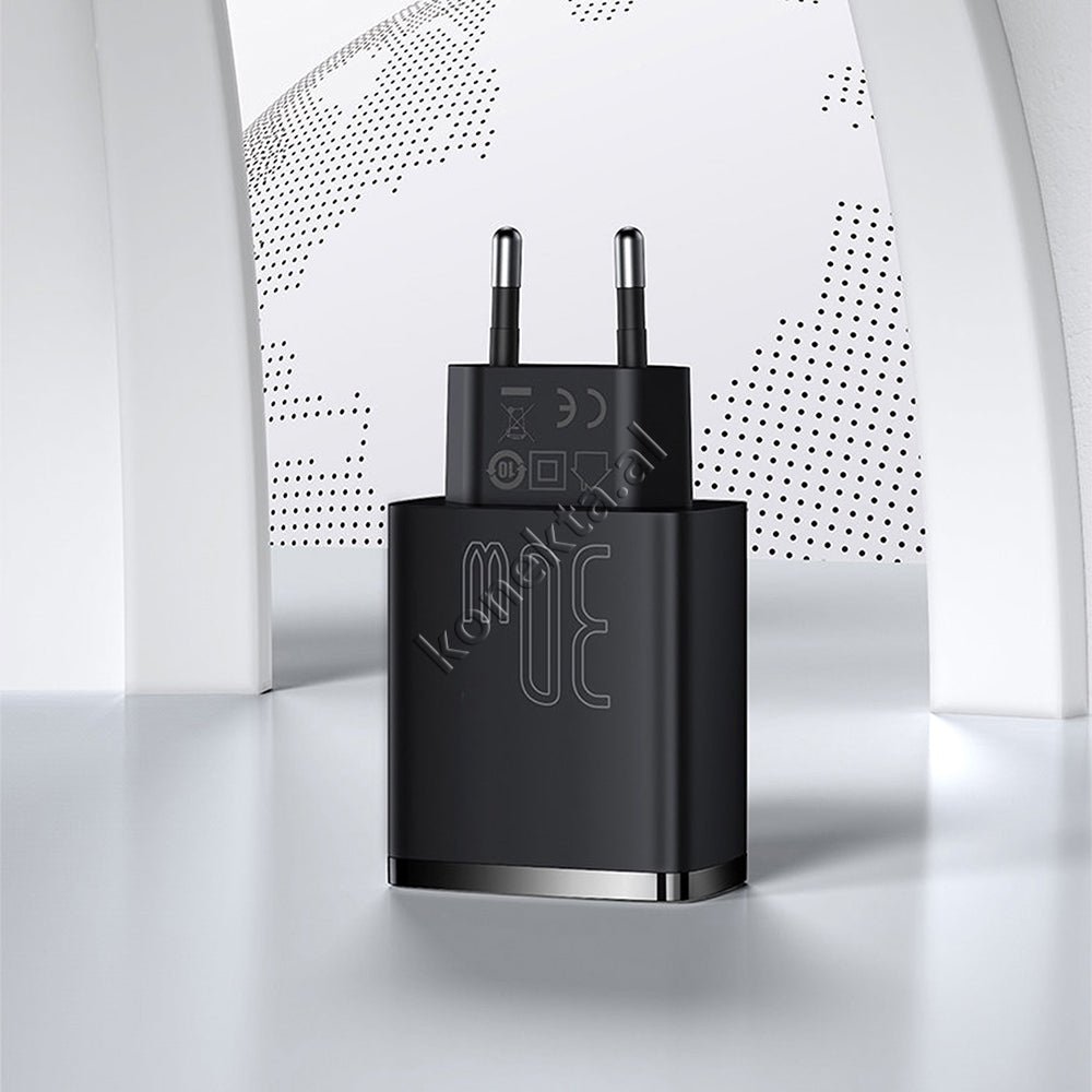 Baseus Fast Charge 30W Charger, 3 Ports - Thumbnail 14