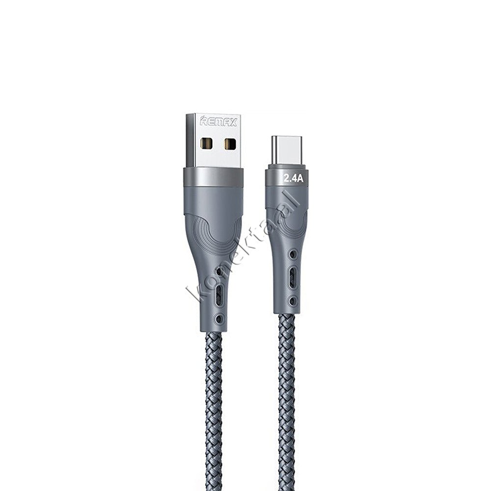 REMAX USB Charging Cable, 1m, Black / Silver, Lightning / Type-C / Micro 2.4A - Thumbnail 8