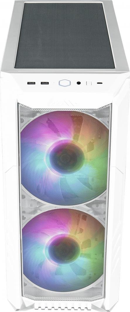 Cooler Master HAF 500 ARGB Case, White, Midi Tower - Thumbnail 3