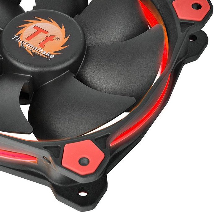 Thermaltake Riing LED Fan, 120 mm, Red - Thumbnail 3