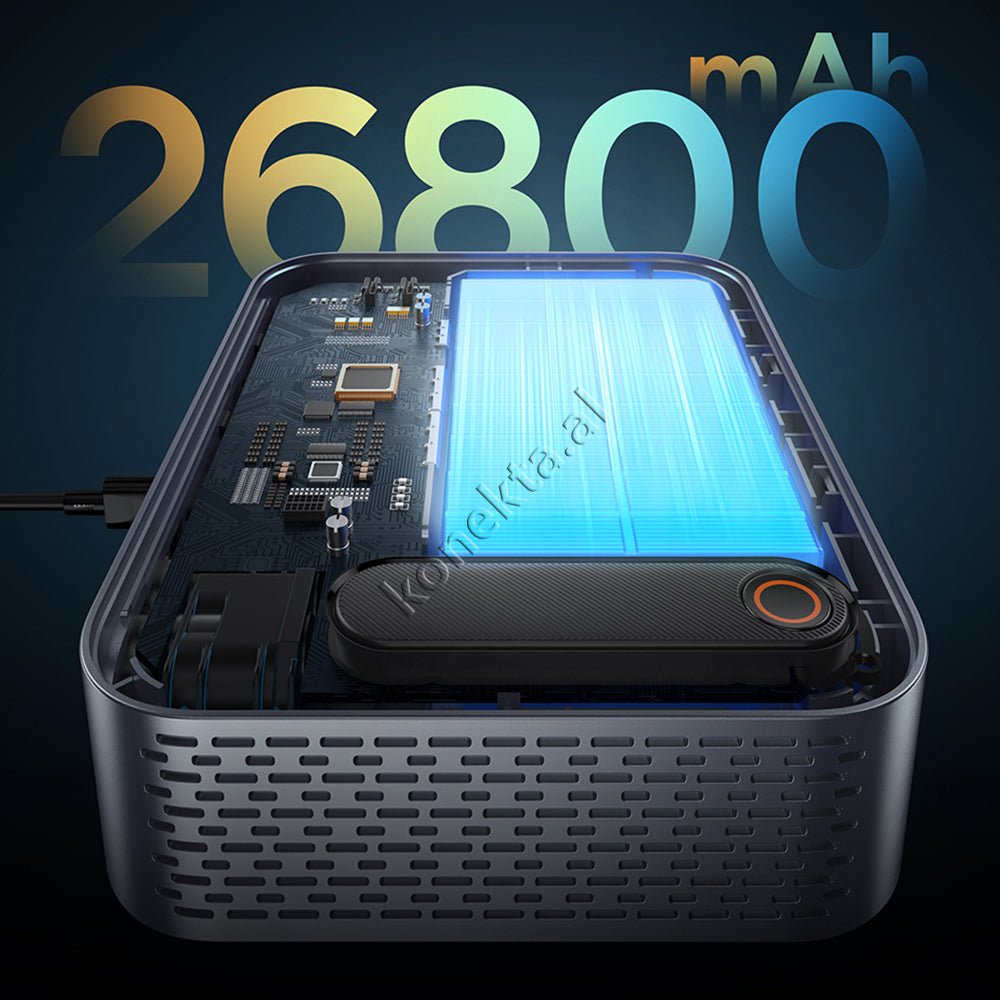 Baseus Multifunctional External Starter Battery, 26800mAh, Black - Thumbnail 10