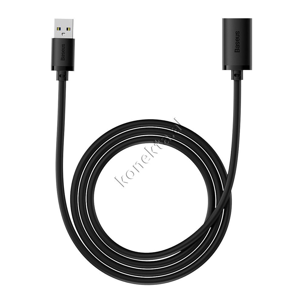 Baseus USB 3.0 Extension Cable, Black, 1.5m - Thumbnail 3
