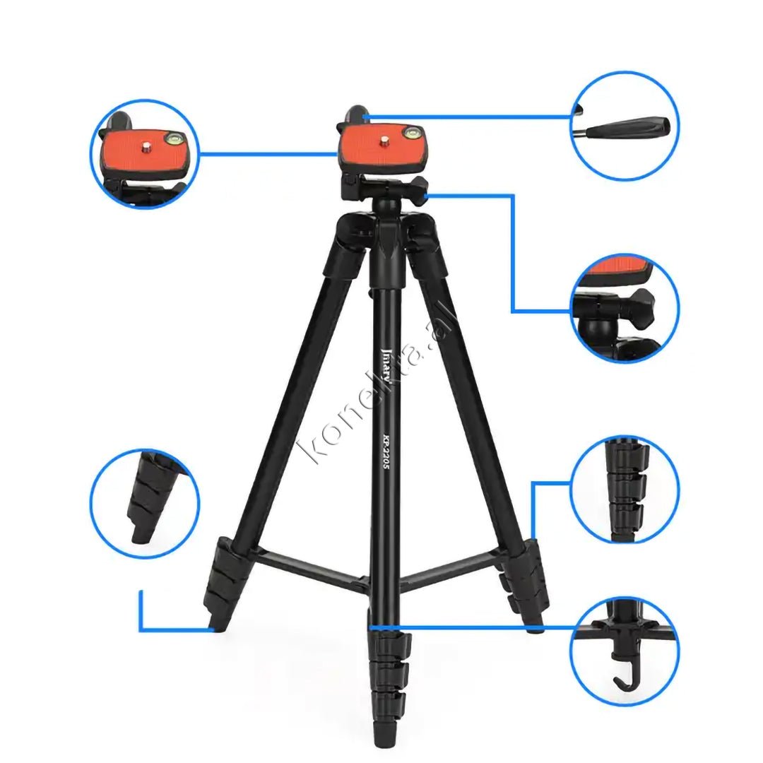 Jmary Tripod, Aluminum & ABS, Adjustable Length 39.5cm-134cm - Thumbnail 3