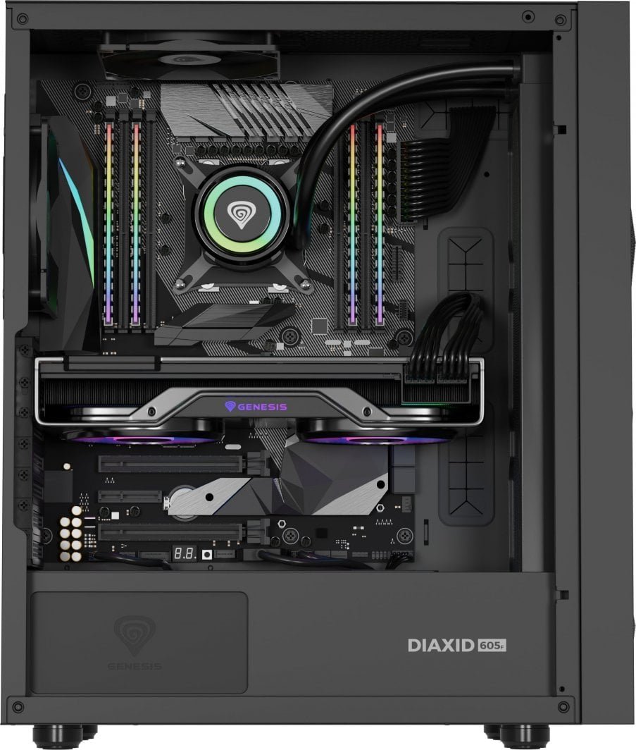 Genesis Diaxid 605F Case, Black, Midi Tower - Thumbnail 14