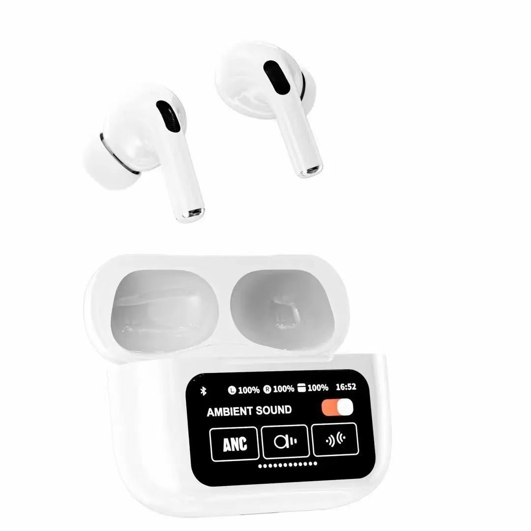 Airpods ANC/ENC Earbuds, White, Touch Screen - Thumbnail 8