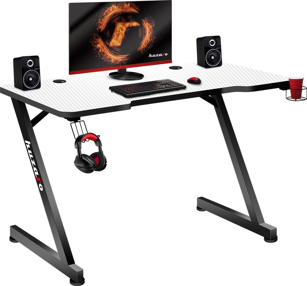 Huzaro Hero 2.5 Computer Desk, 120 x 60 cm, White - Image 1