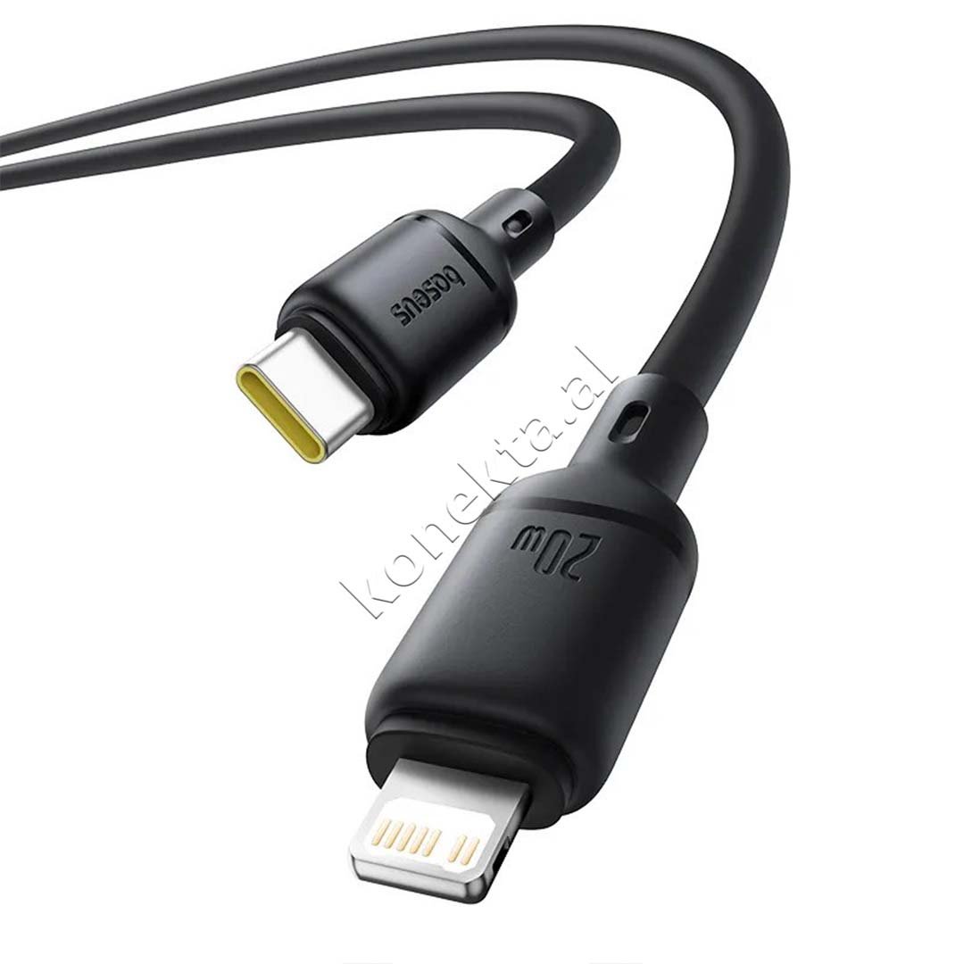 Baseus Silky Type-C to Lightning Charging Cable, 20W, 1M - Thumbnail 3