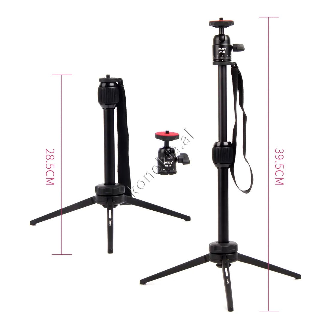 Jmary Tripod, Adjustable Length 28.5cm-39.5cm, Aluminum & ABS - Thumbnail 4