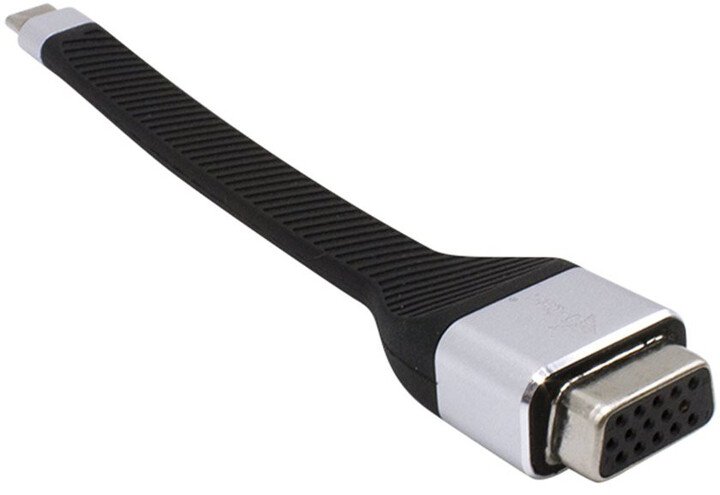 I-Tec USB-C VGA Adapter, 1920x1080p 60Hz, Black and Silver - Image 1