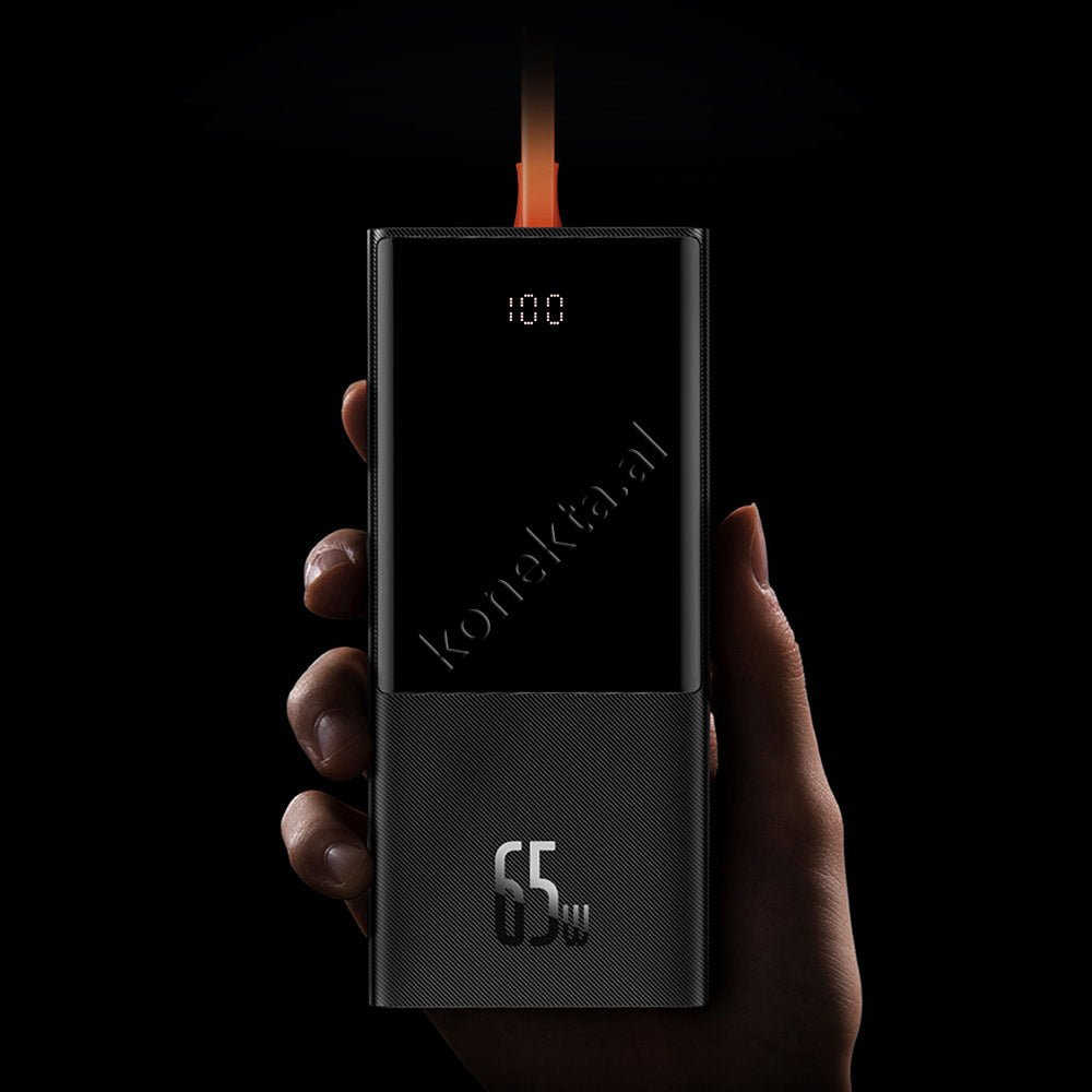 Baseus 65W 20000mAh Power Bank, Black, With 3 Ports and Type-C Cable - Thumbnail 15