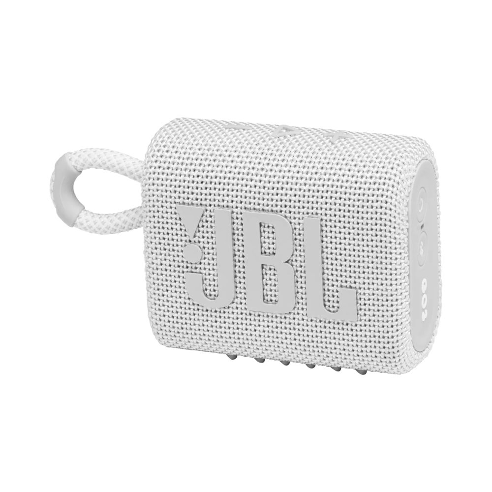 JBL GO 3 Speaker, White - Image 1