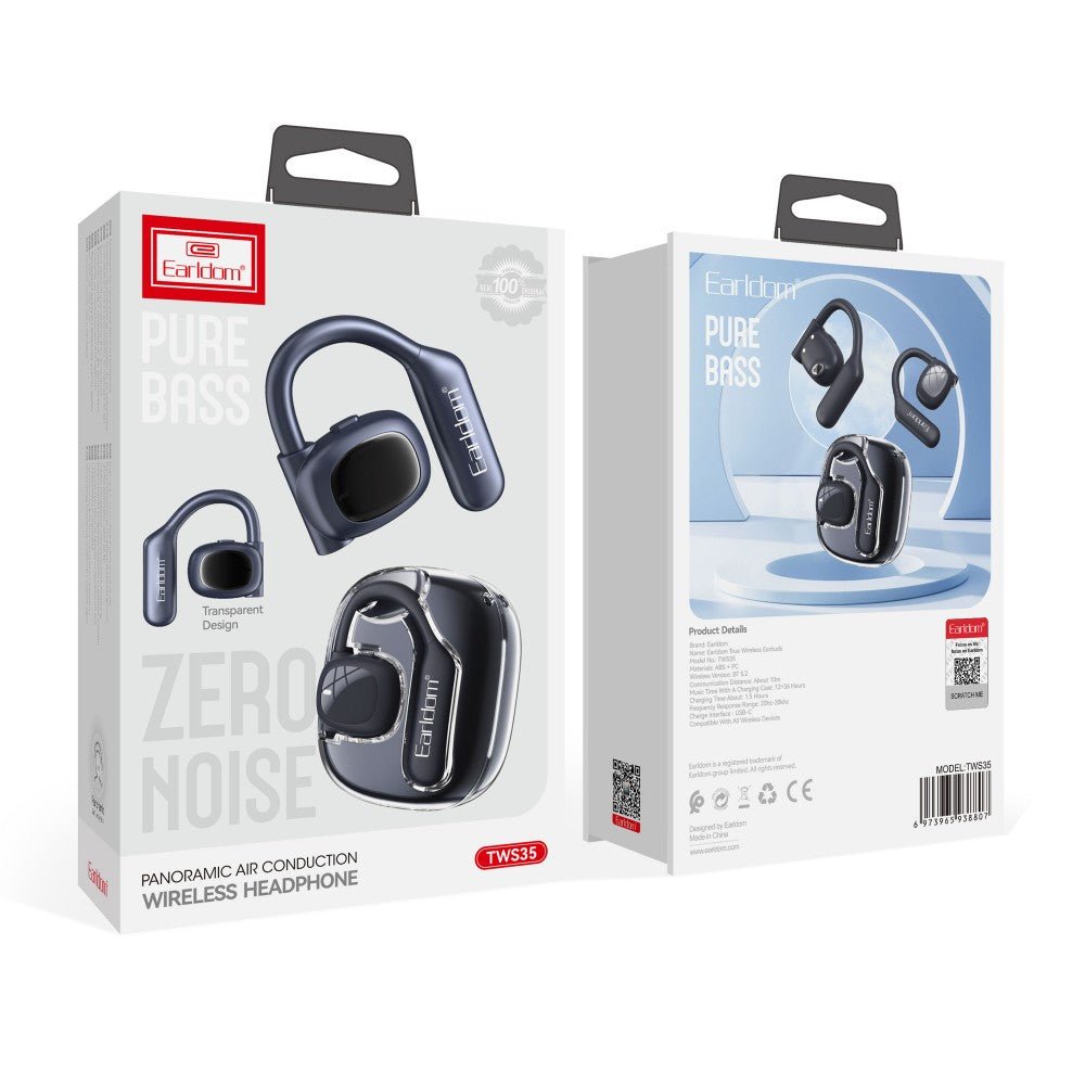 Earldom TWS35 Wireless Earbuds, Black - Thumbnail 8