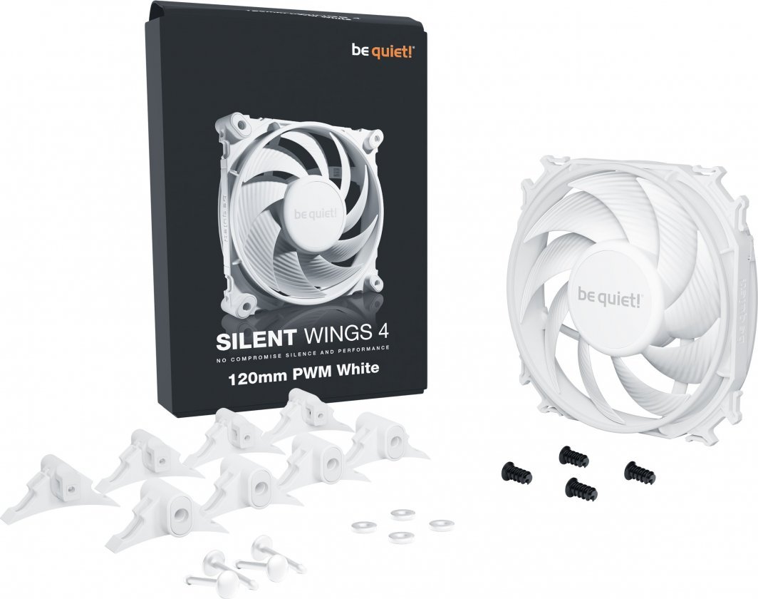 Be quiet! Silent Wings 4 PWM Fan, 120 mm, White - Thumbnail 4