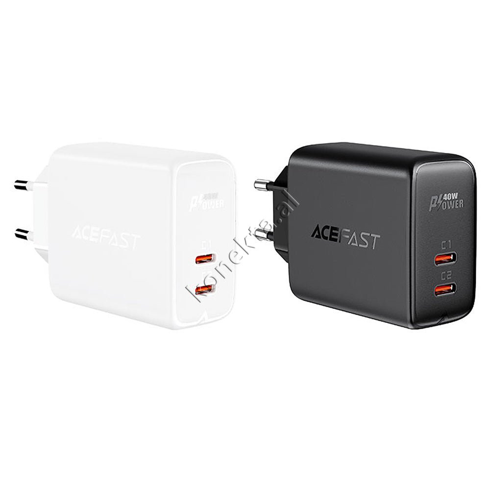AceFast Adaptor Karikimi 40W Me 2 Porta Type-C - Thumbnail 3
