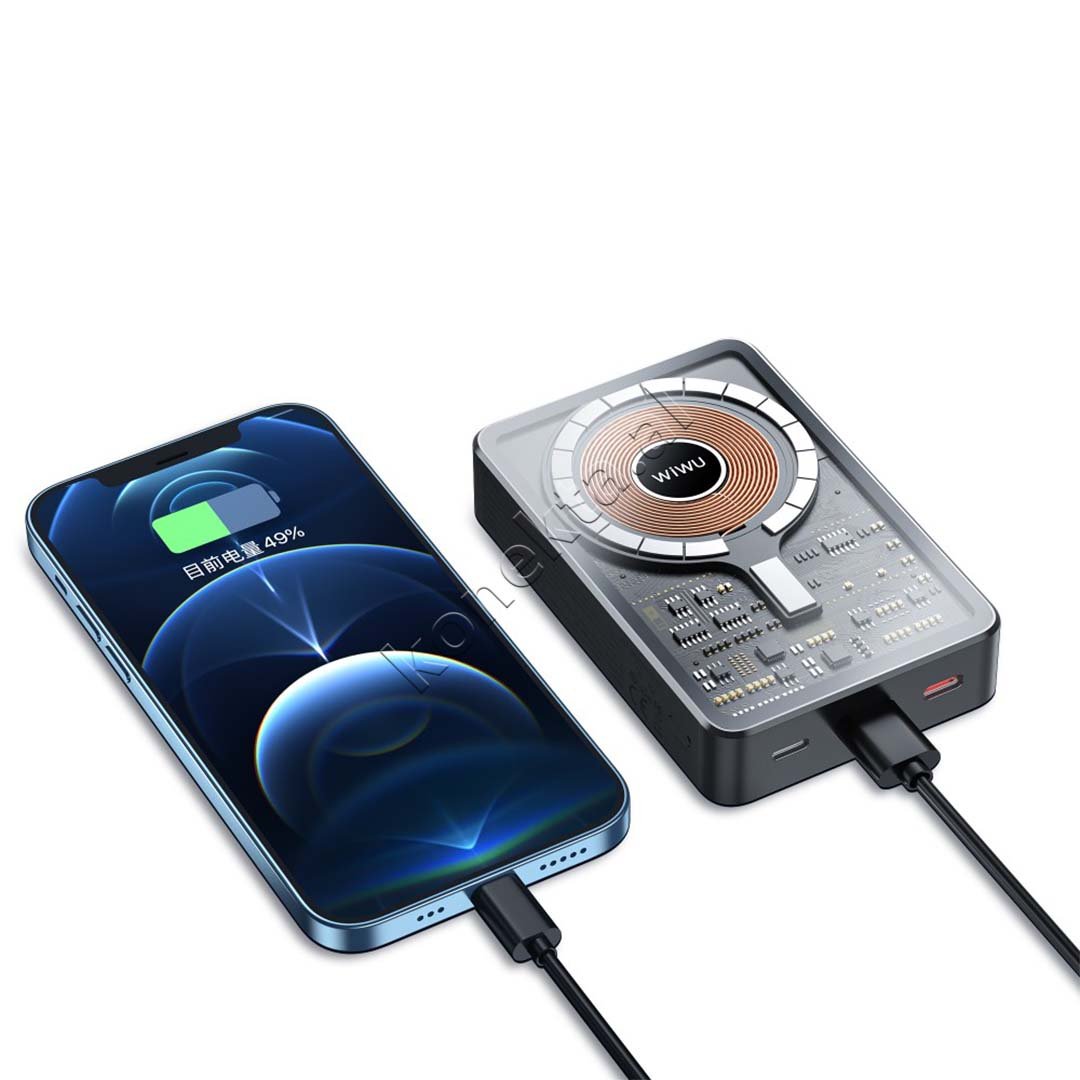 WiWU Bateri E Jashtme Magnetike 10000mAh 22.5W - Thumbnail 5