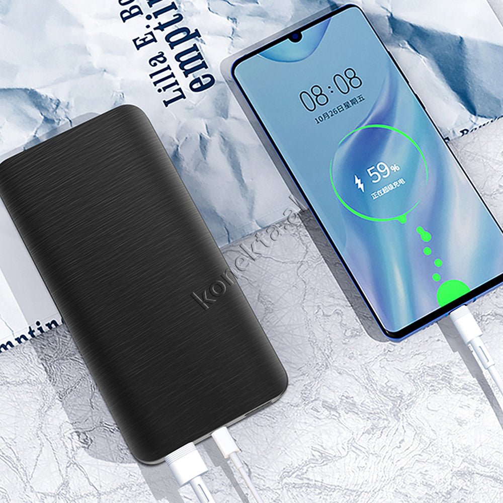 XO 10000mAh External Battery, Black / White, 2 Ports - Thumbnail 5