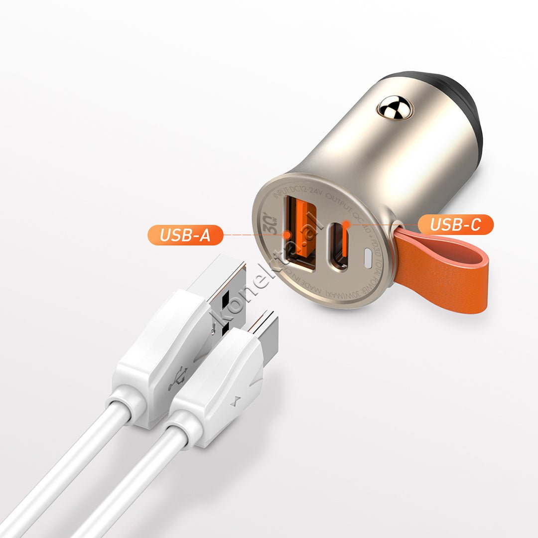LDNIO 30W Car Charger Adapter, Black / Silver - Thumbnail 9