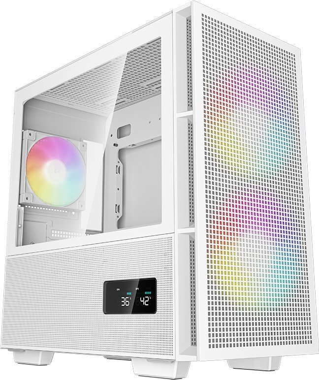 Deepcool CH360 ARGB Case, White, Mini Tower - Image 1
