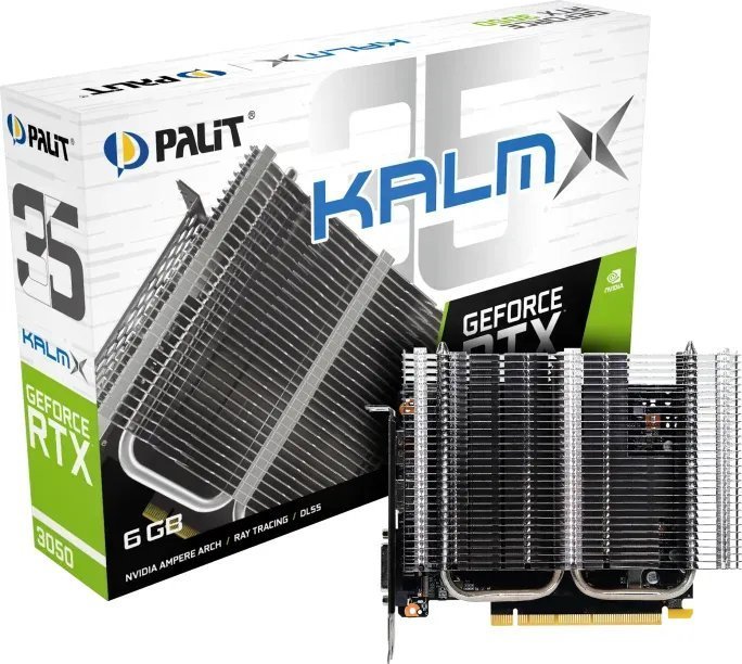 Palit GeForce RTX 3050 KalmX 6GB GDDR6 Graphics Card - Image 1