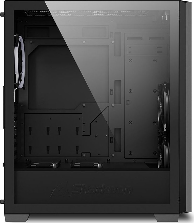 Sharkoon VS9 ARGB Case, Black, Midi Tower - Thumbnail 4