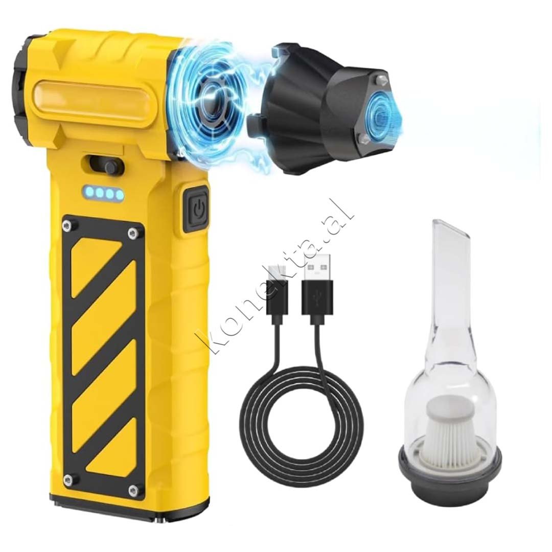 tjetertjeter Turbo Fan, Black/Yellow - Thumbnail 3