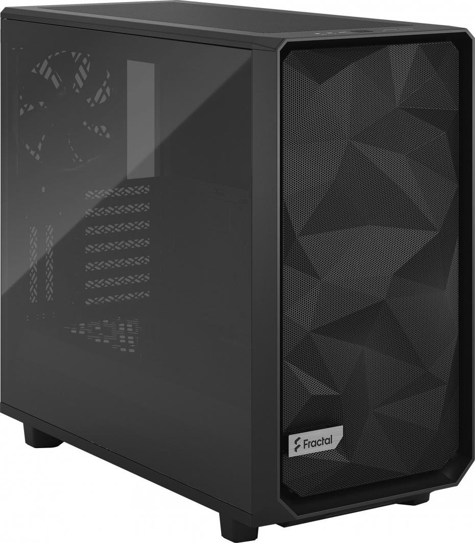 Fractal Design Meshify 2 TG Light Tint Case, Black, Midi Tower - Thumbnail 2