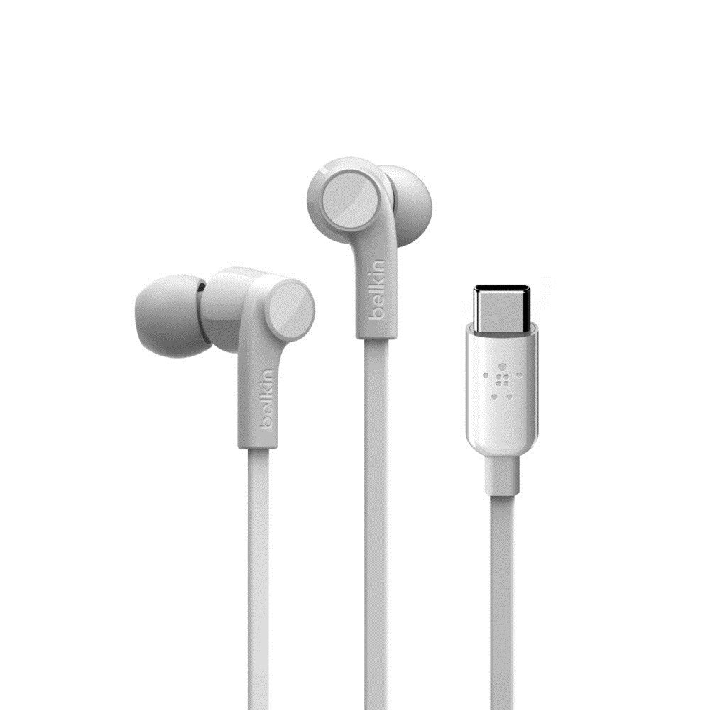 Belkin ROCKSTAR Headphones, Wired, 1.12 m, White - Image 1