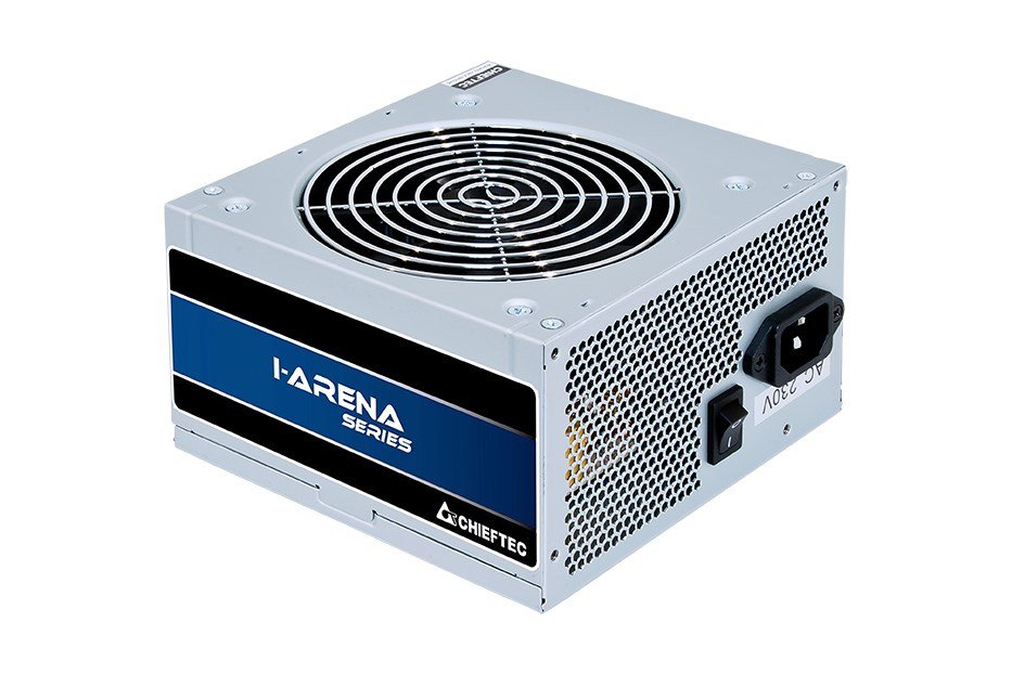Chieftec GPB-500S Power Supply, 500W, 20+4 pin ATX, Silver - Image 1