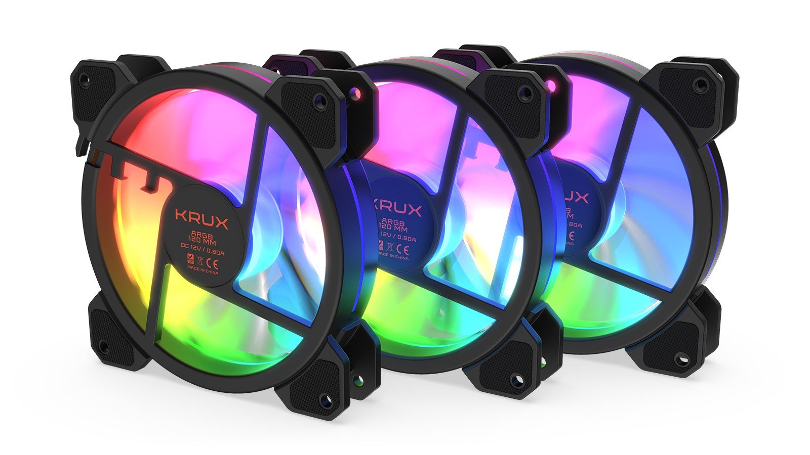 Krux Lunar 120 ARGB Cooler, 12 cm, Black - Thumbnail 3