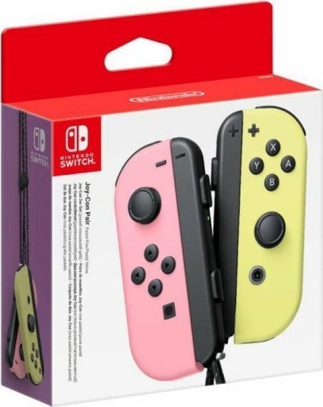 Nintendo Gamepad Controller, Pink / Yellow, Wireless - Image 1
