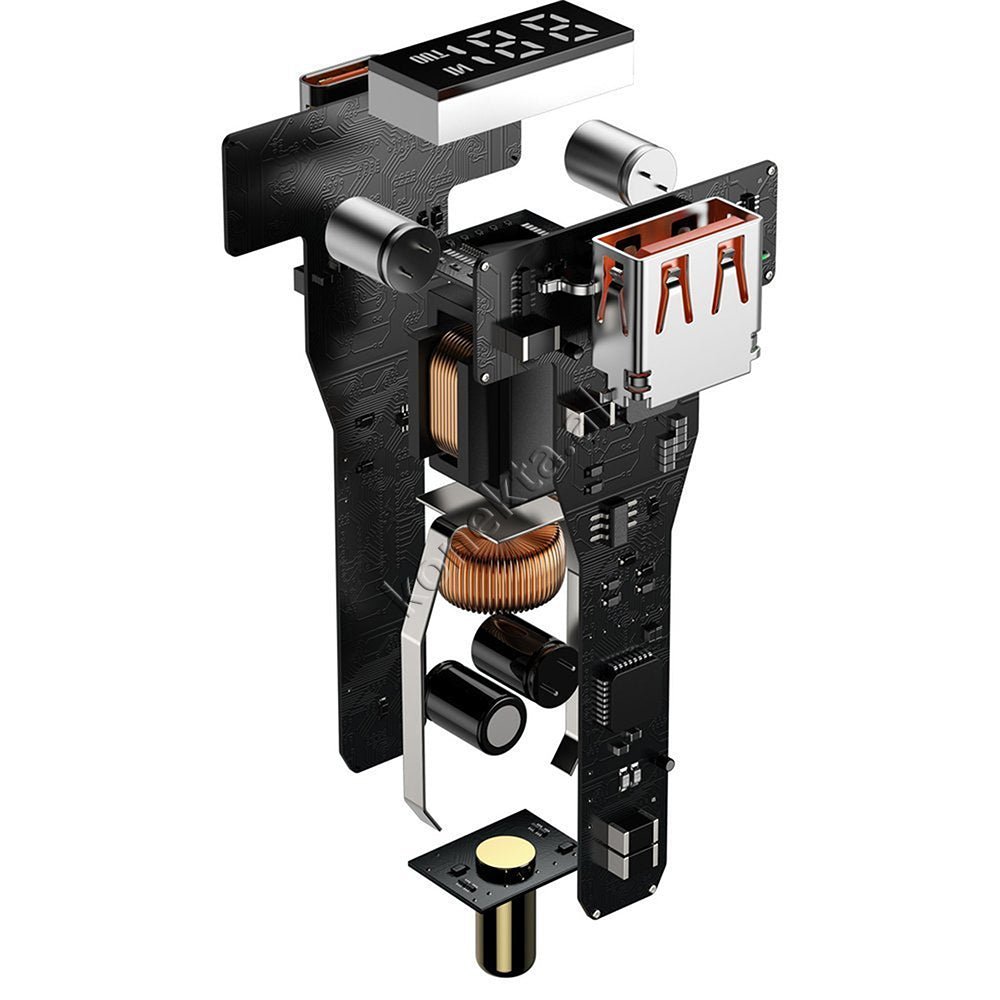 Baseus Car Charger 100W with Type-C to Type-C Cable - Thumbnail 7