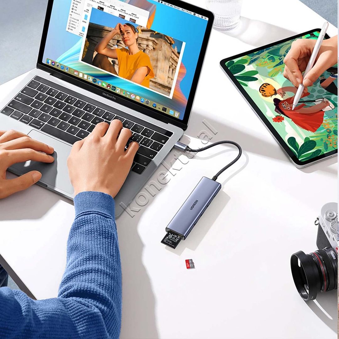 UGreen HUB Adapter Me Shumë Porta 6 në 1 - Thumbnail 7