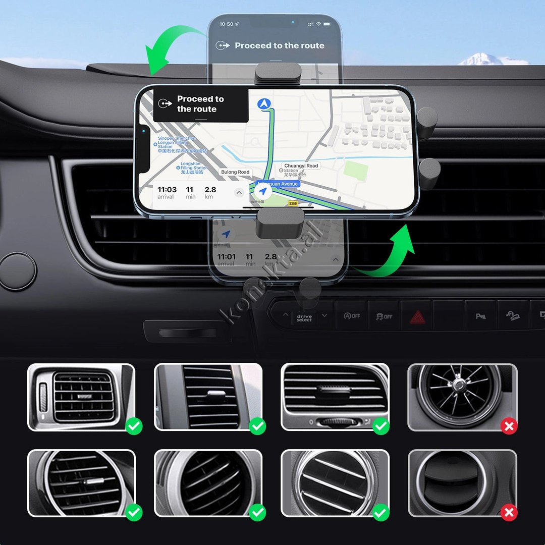UGreen Car Phone Holder with Wireless Charging - Thumbnail 4