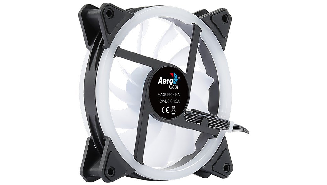 Aerocool Duo 12 ARGB Fan, 12 cm, Black - Thumbnail 4