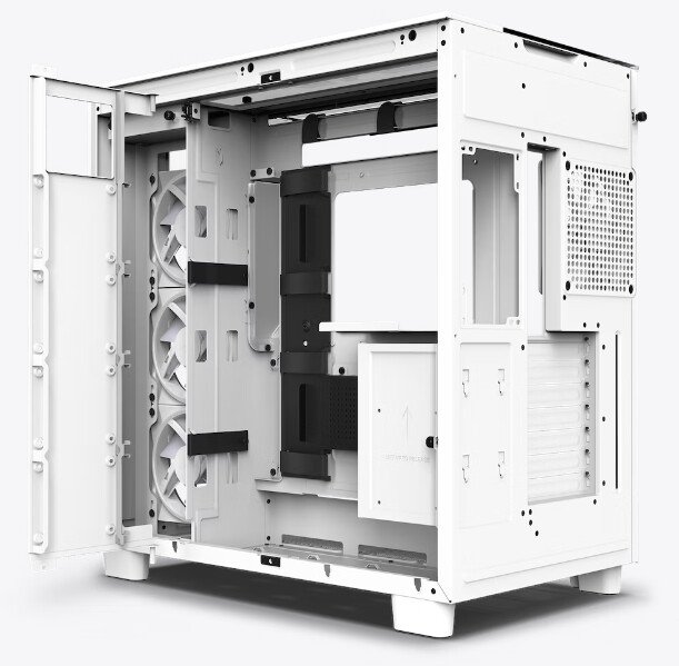 NZXT H9 Elite Edition Case, White - Thumbnail 2