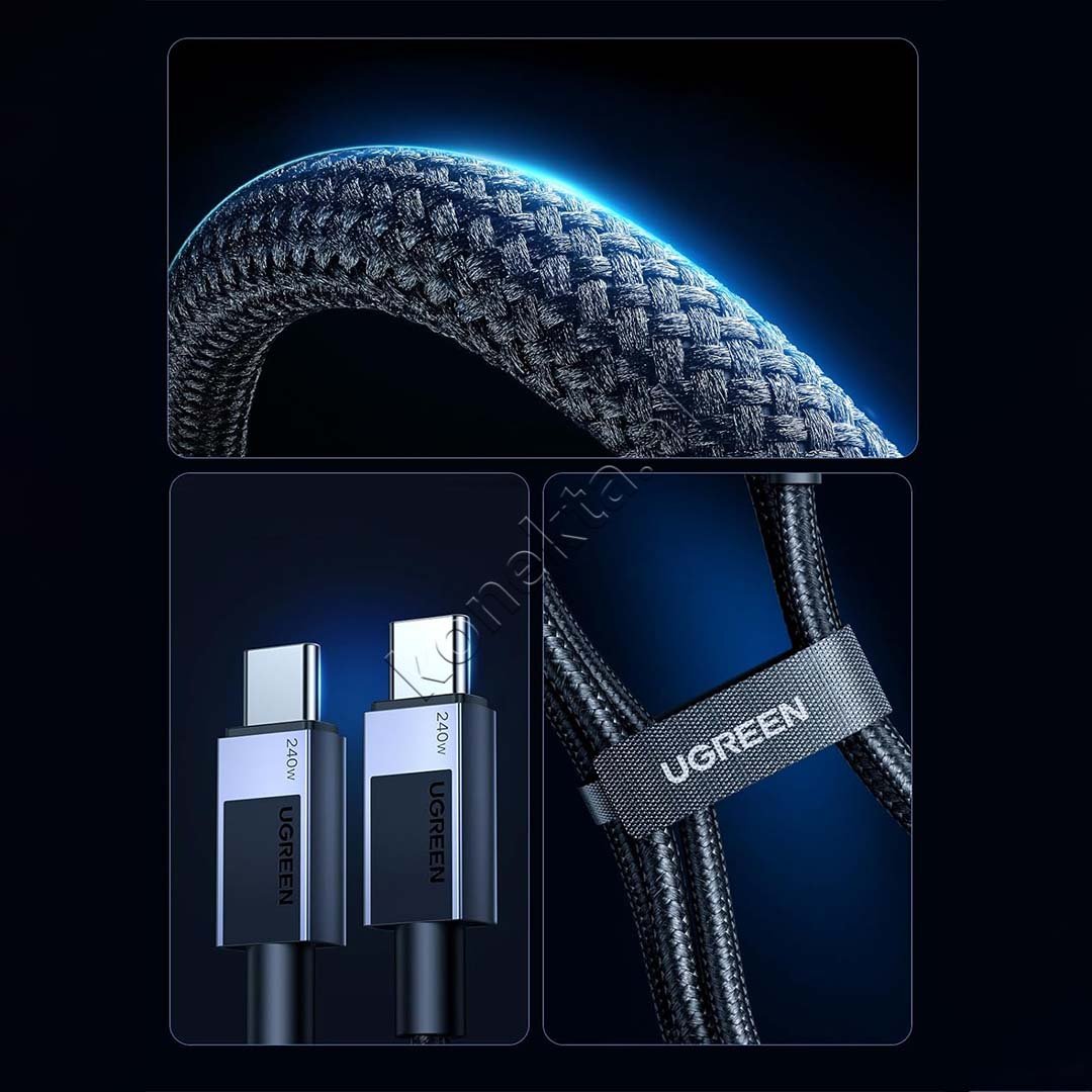 UGreen Type-C Charging Cable, 240W, 1m - Thumbnail 6