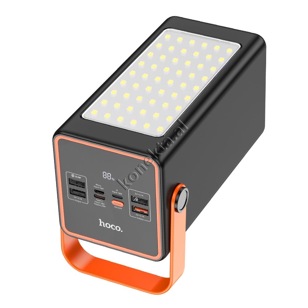 Hoco 90000mAh External Battery, White, LED Light, Multiple Ports, Fast Charging 22.5W - Image 1