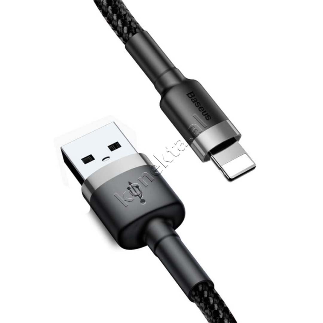 Baseus USB Ne Lightning Cable, 1m, Black - Thumbnail 3