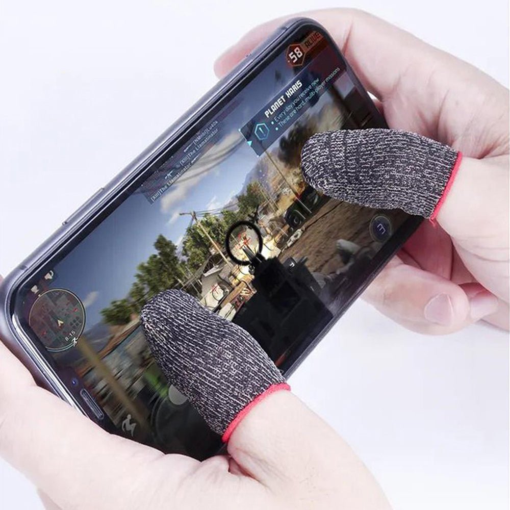 XO Gaming Finger Sleeves, Transparent with Black Protective Edges - Thumbnail 2
