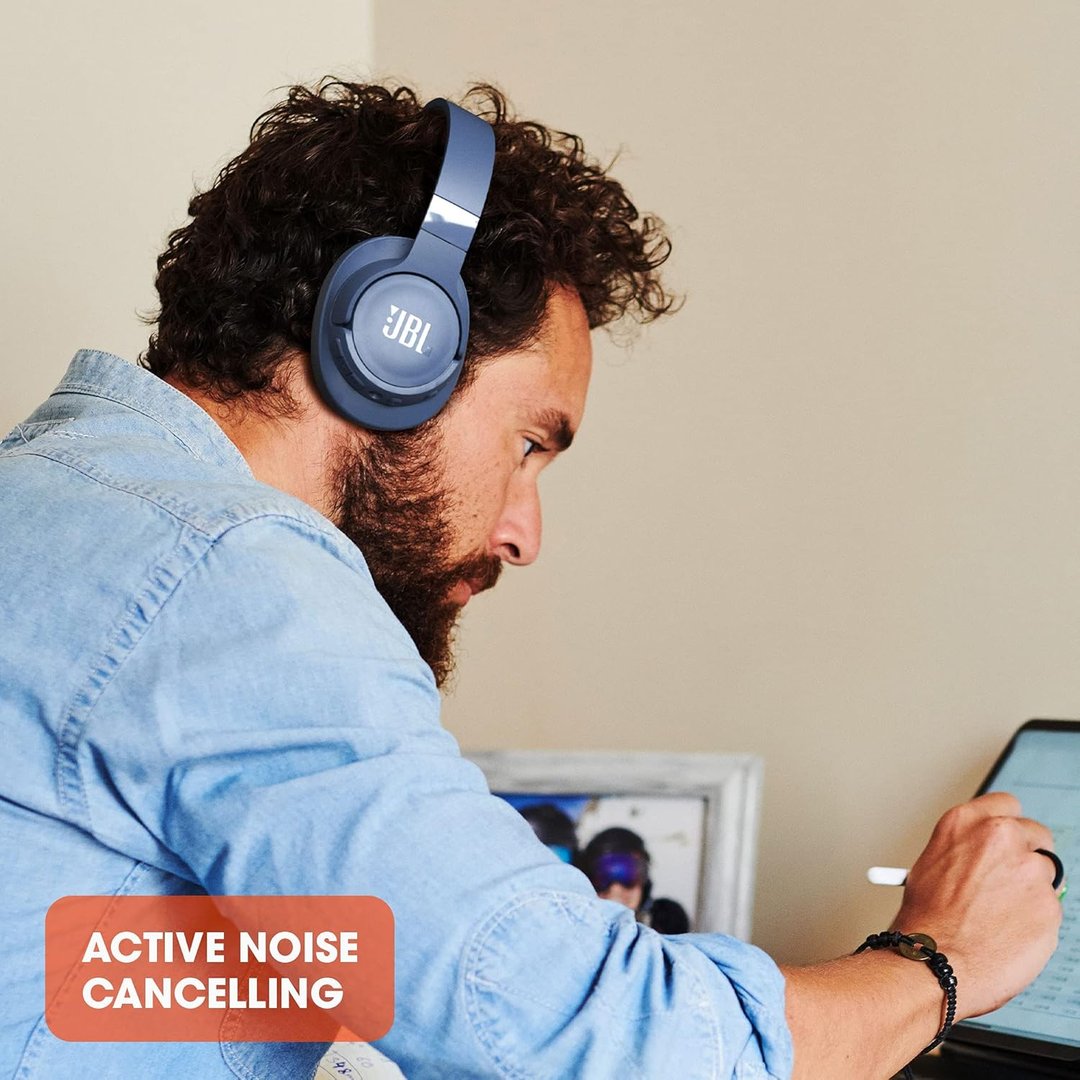 JBL Tune 760NC Wireless Headphones, Black - Thumbnail 3