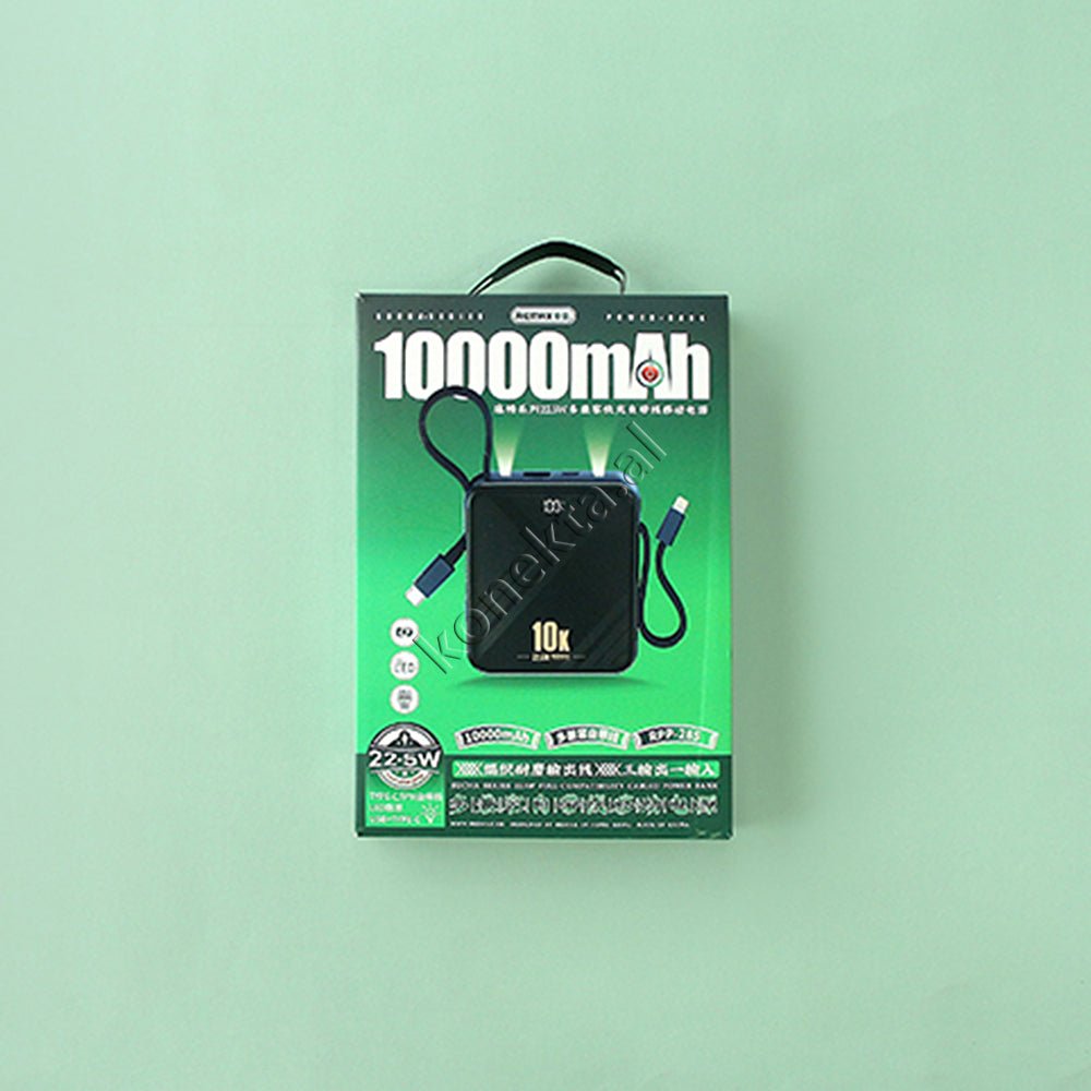 Remax 10000mAh Power Bank, Blue, 2 Ports, 2 Cables (Lightning and Type-C) - Thumbnail 18