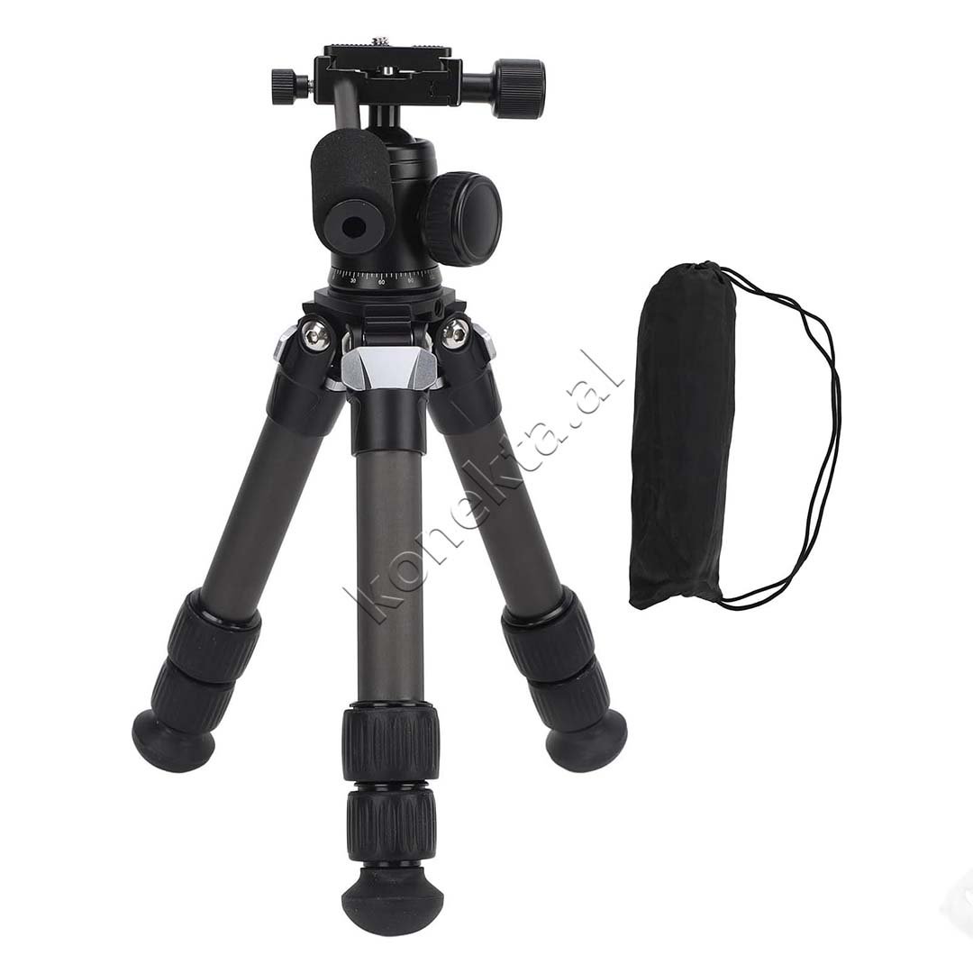 tjetertjeter Profesional Tripod, Fibra Karboni, 1/4" Video - Thumbnail 2