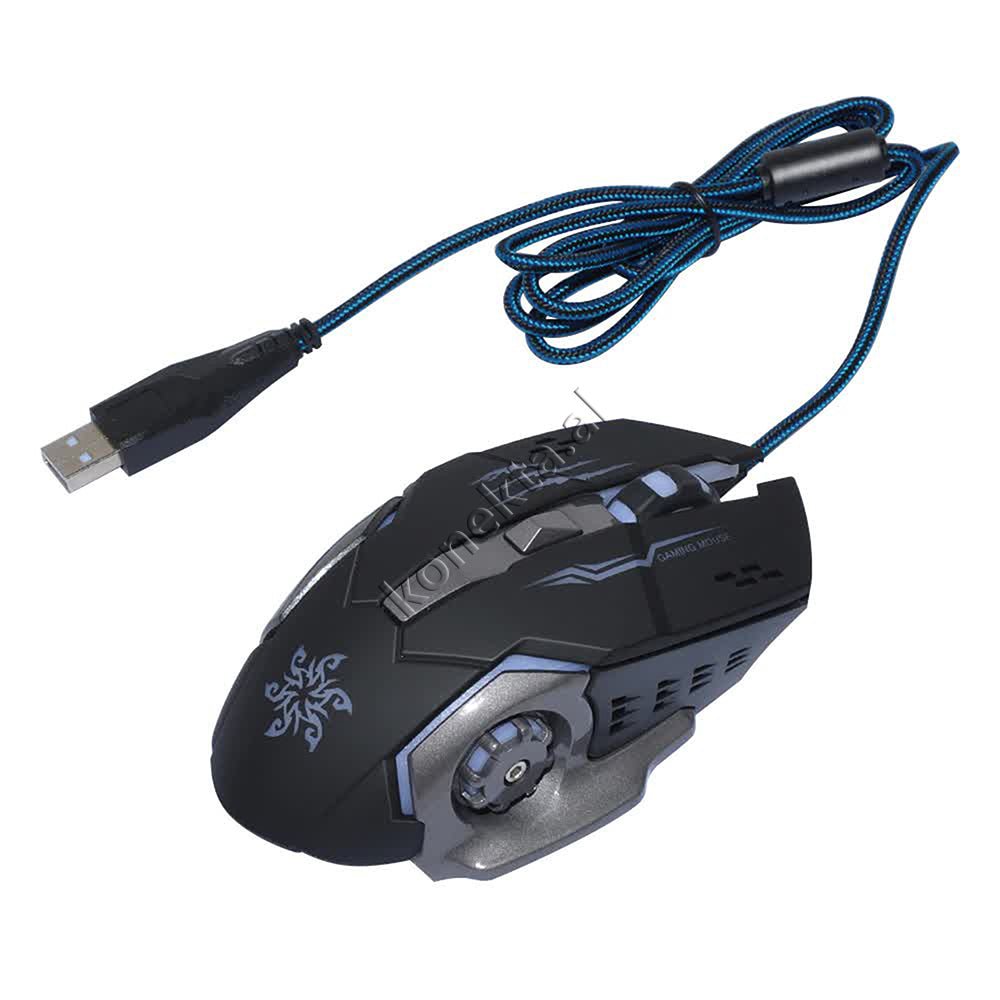 tjetertjeter X1 Gaming Mouse, Black and Grey, RGB Lighting - Thumbnail 28