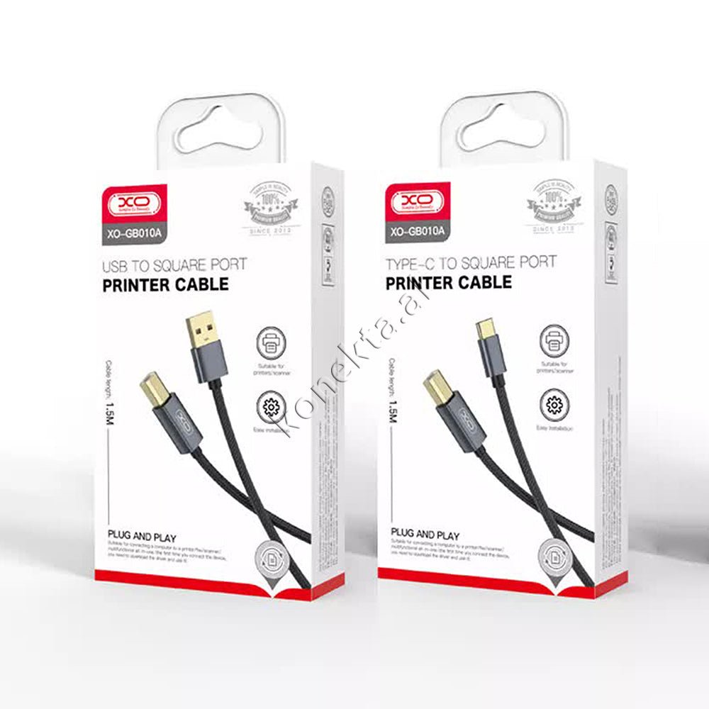 XO USB Data Transmission Cable Type-C to USB-B 1.5m - Thumbnail 2
