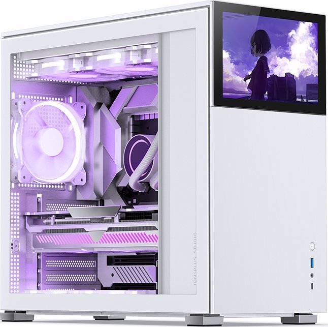 Jonsbo D41 Screen Case, White, Midi Tower - Thumbnail 2