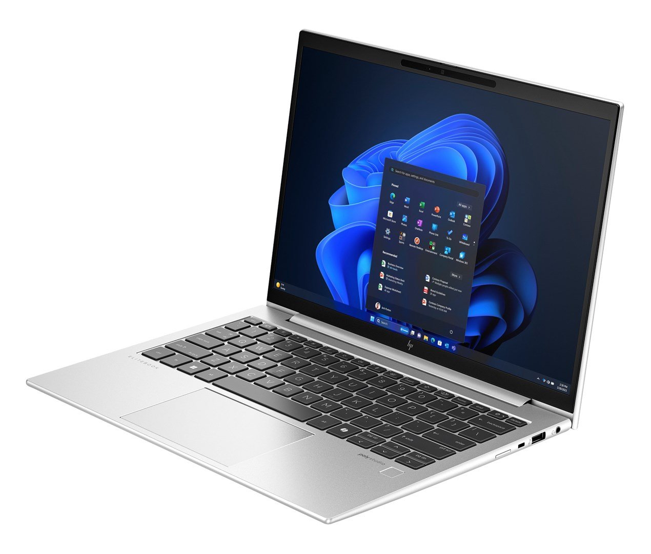 HP EliteBook 830m Laptop, 13.3", Intel Core Ultra 5, 16 GB LPDDR5x-SDRAM, 512 GB SSD, Silver - Thumbnail 3